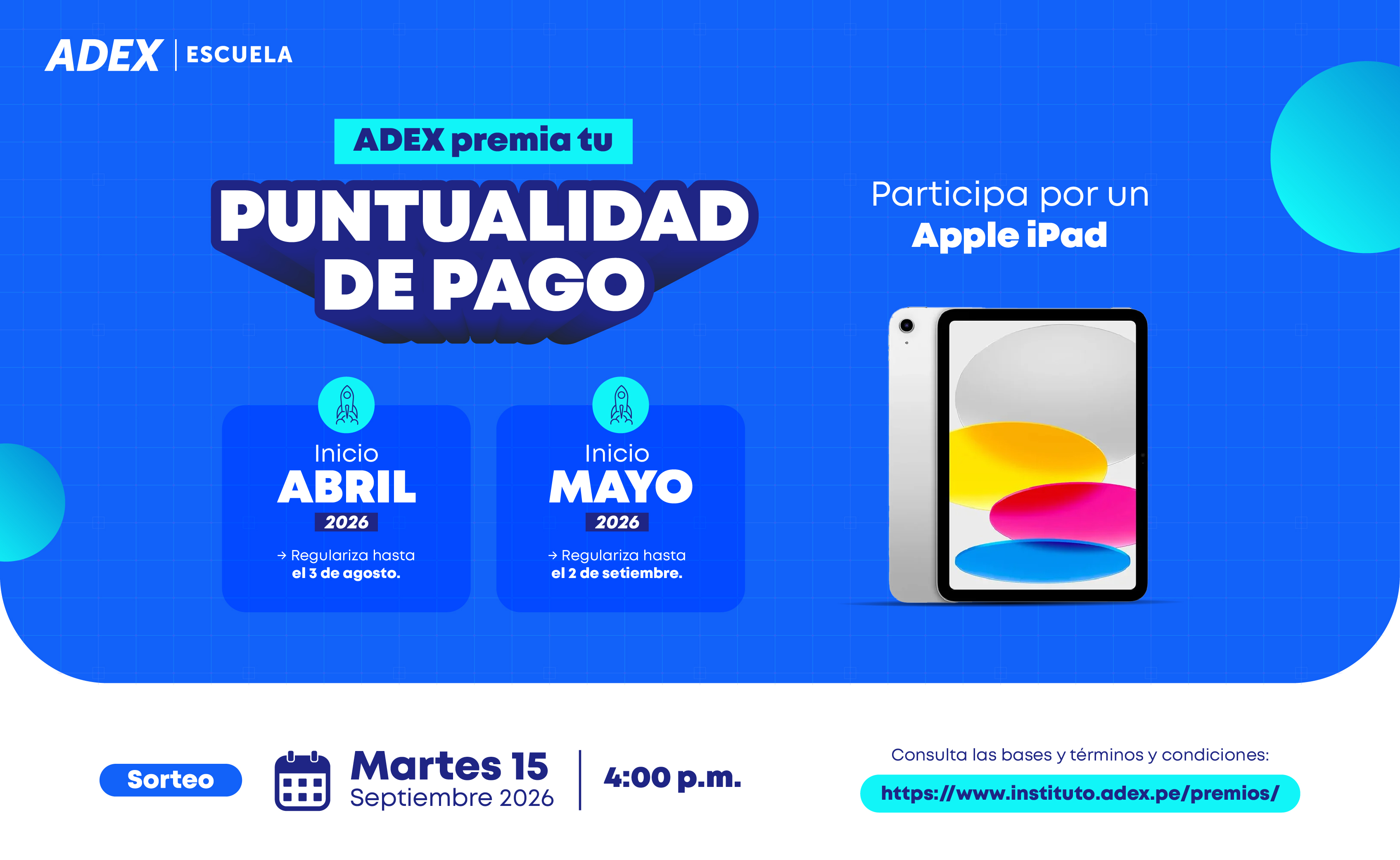 PUNTUALIDAD DE PAGO 2026 ESCUELA